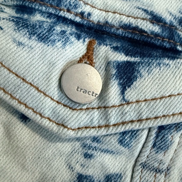 Tie-Dye Denim girls lycra stretch Jacket - Picture 6 of 9